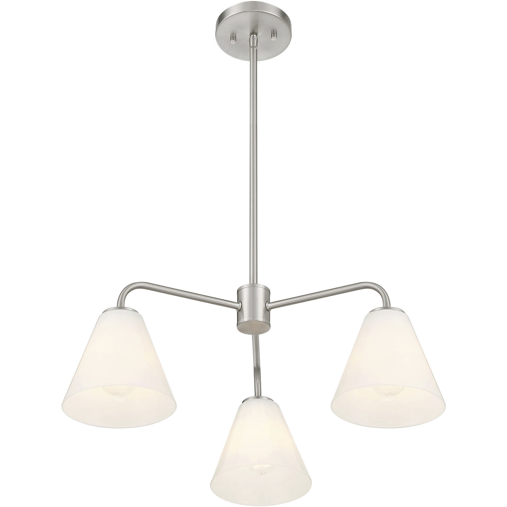 Blair 3 Light 24 inch Satin Nickel Chandelier Ceiling Light